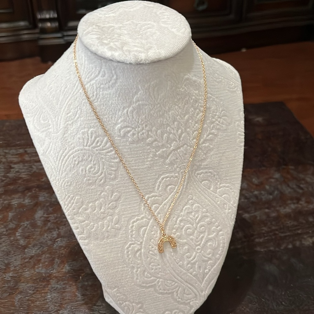 Charming Charlie gold chain with gold rainbow pendant 16” necklace - Picture 5 of 10